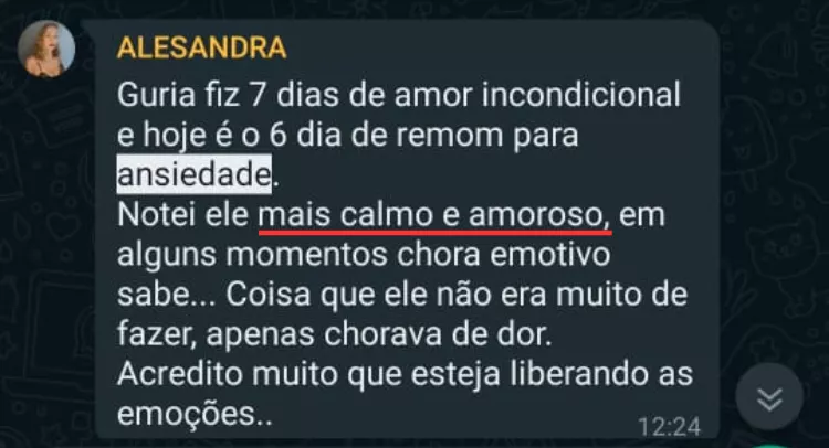 Depoimento: Ansiedade dando lugar a calma e amor
