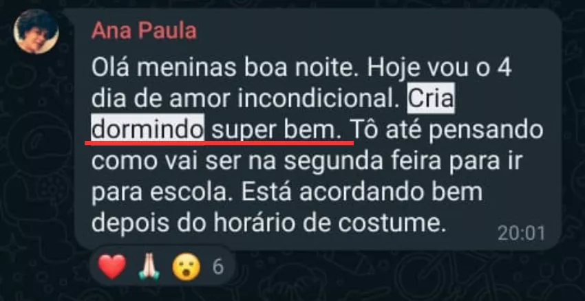 Depoimento: Sono restabelecido em 4 dias