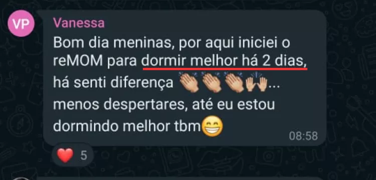 Depoimento: Menos despertares com apenas 2 dias