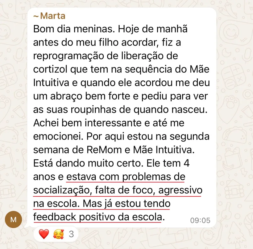 Depoimento: Menos agressividade e mais foco na escola