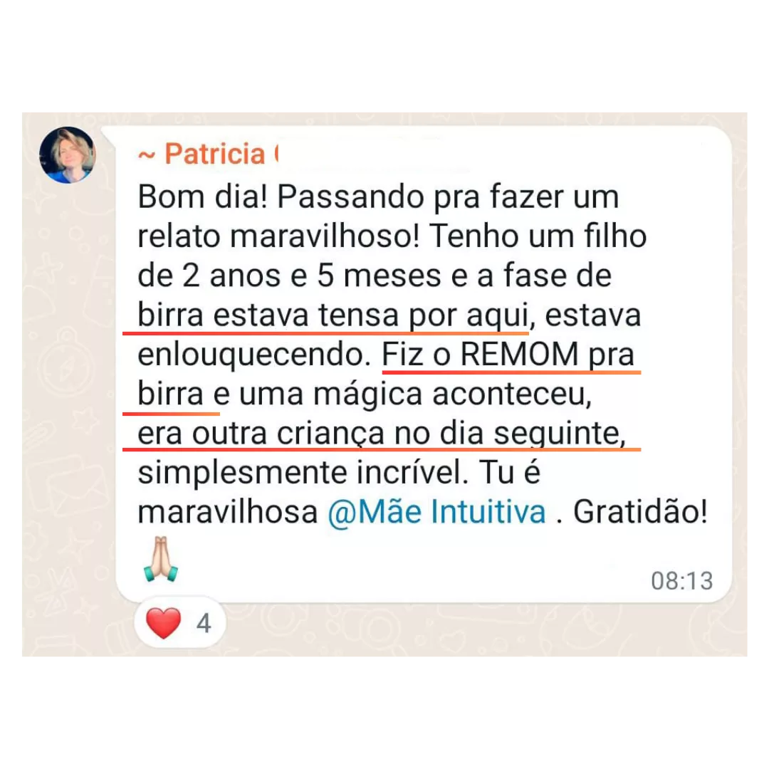 Depoimento: Fez o reMOM pra birra: no dia seguinte, outra criança