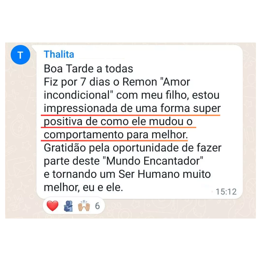 Depoimento: Melhora no comportamento